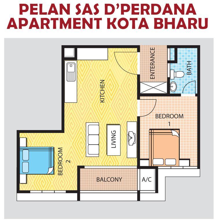 Sas D'Perdana Apartment Kota Bharu Exteriör bild